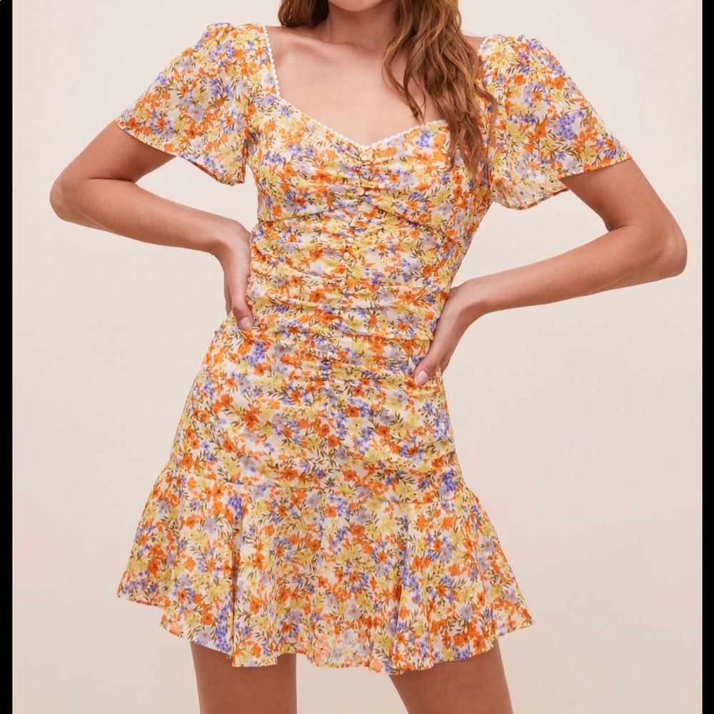 ASTR the label Women's Short Flutter Sleeve So Smitten Dress Small NWOT